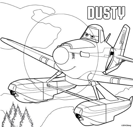 Coloriage d'avions en plein vol dans un ciel dégagé
