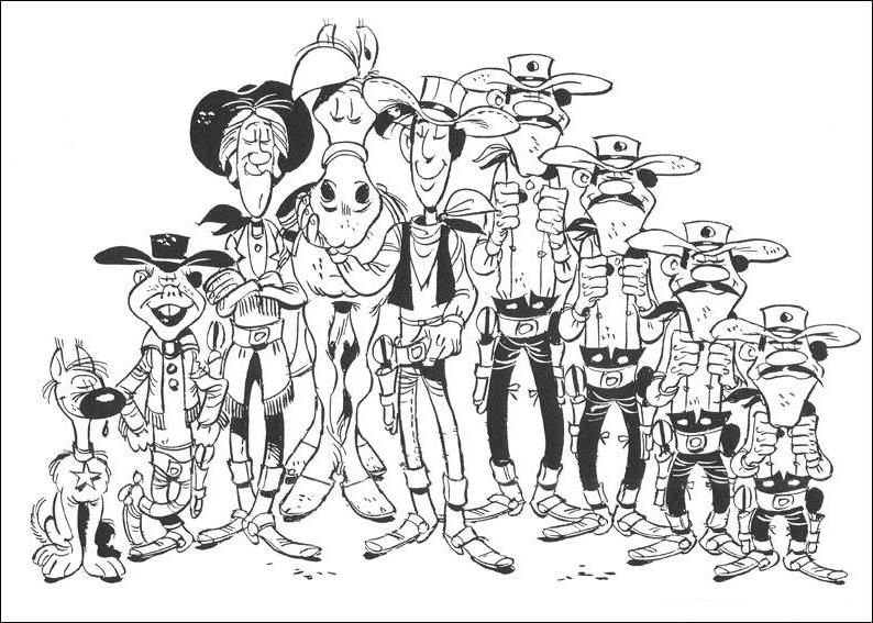 Coloriage Les Dalton #17930 à imprimer