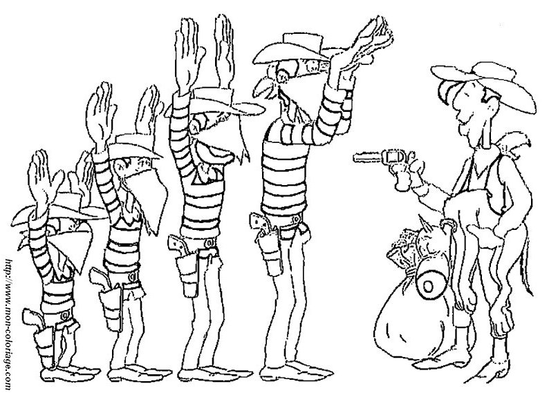 Coloriage Les Dalton #17931 à imprimer