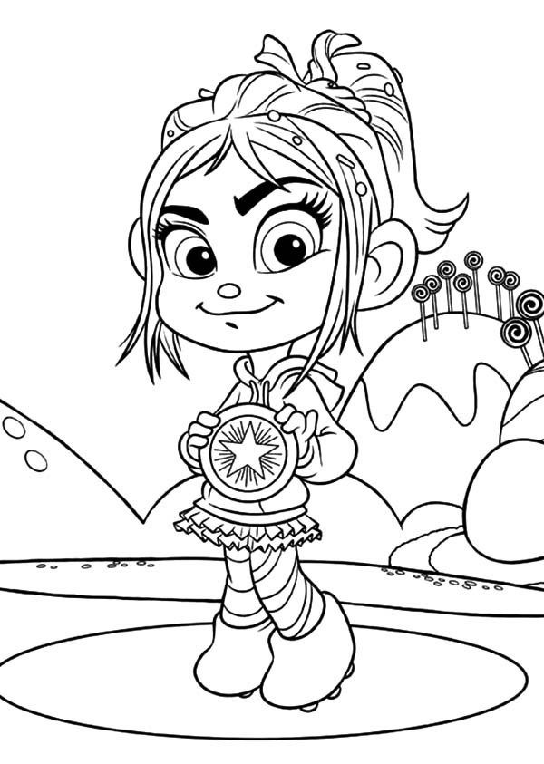 Ralph et Vanellope en pleine aventure dans un décor numérique