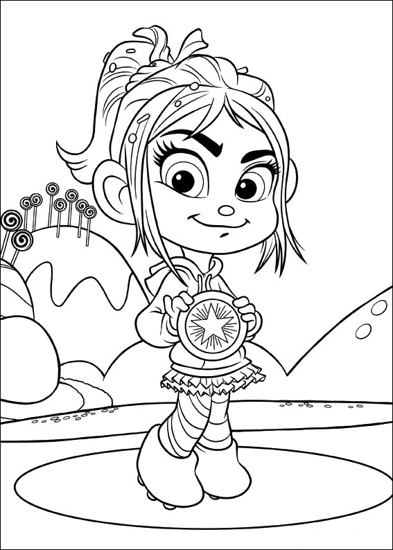 Ralph et Vanellope dans un monde numérique coloré
