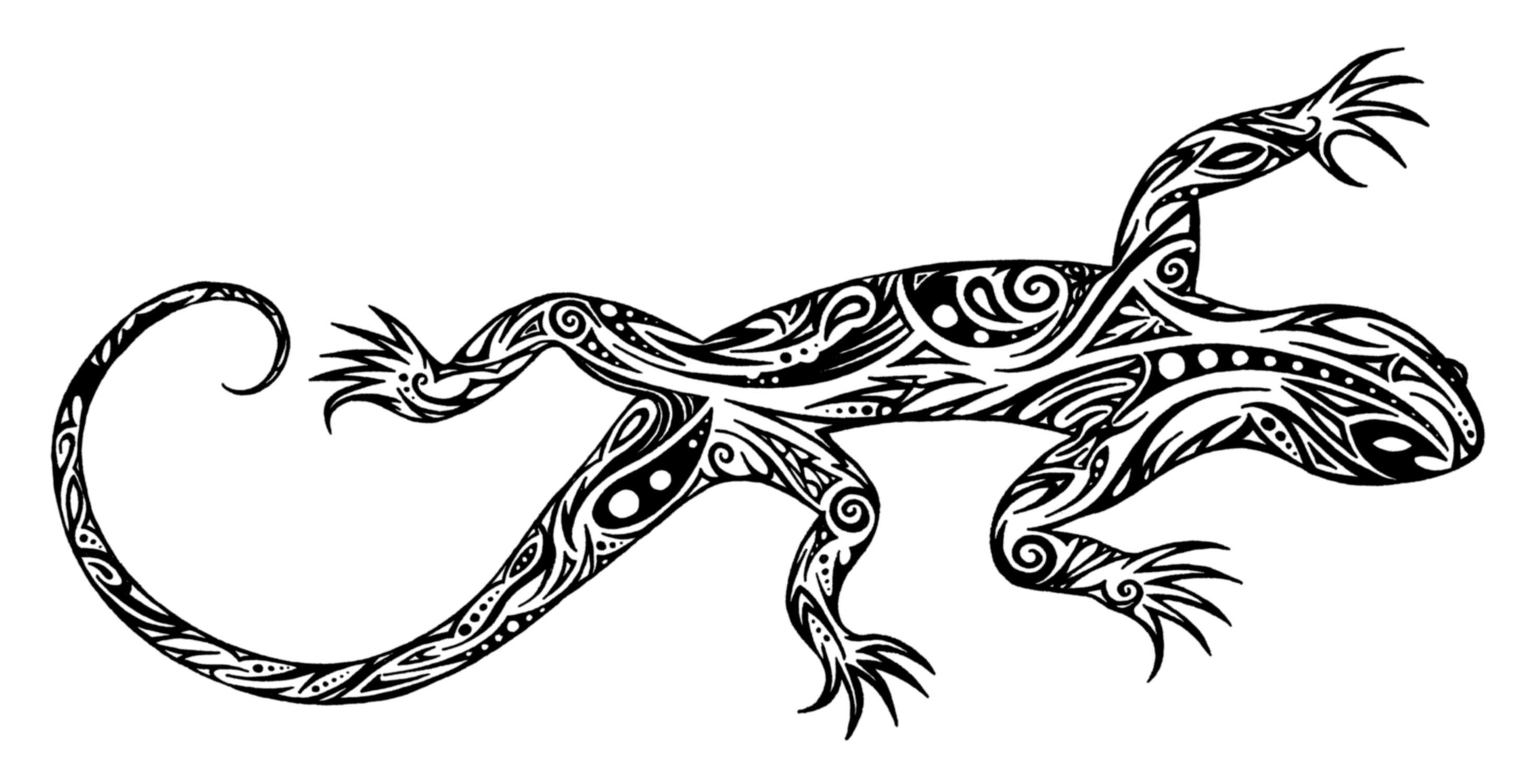 Coloriage de lézards sur une branche avec des feuillages