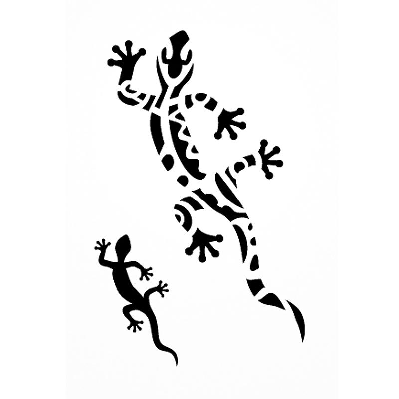 Coloriage de lézards sur une branche avec des feuilles