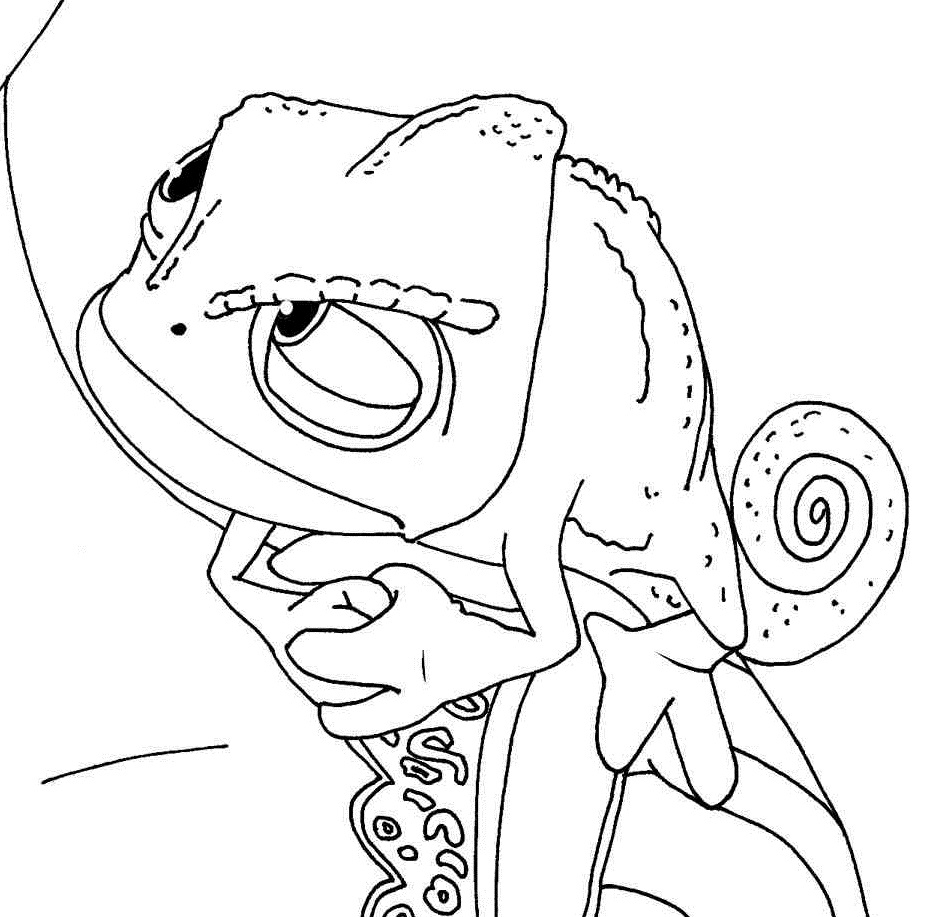 Coloriage de lézards sur un fond naturel