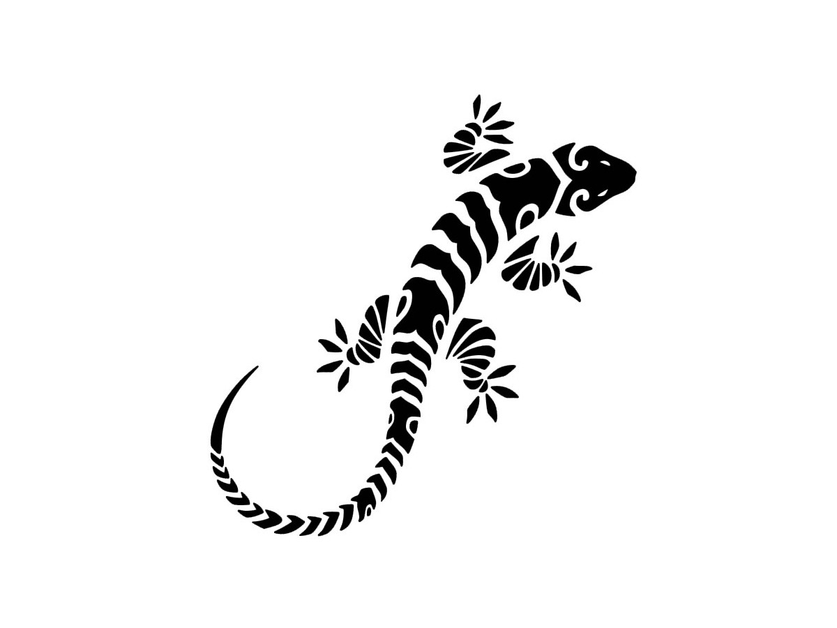 Coloriage de lézards sur un rocher au milieu de la nature
