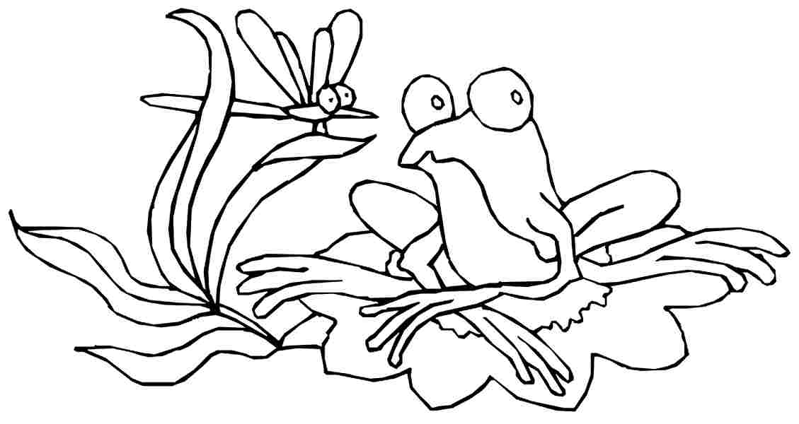 Coloriage d'une libellule en vol au-dessus d'une fleur