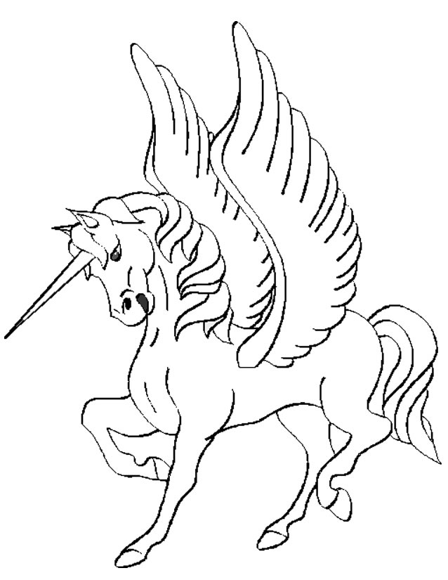 Licorne en pleine course dans un paysage onirique