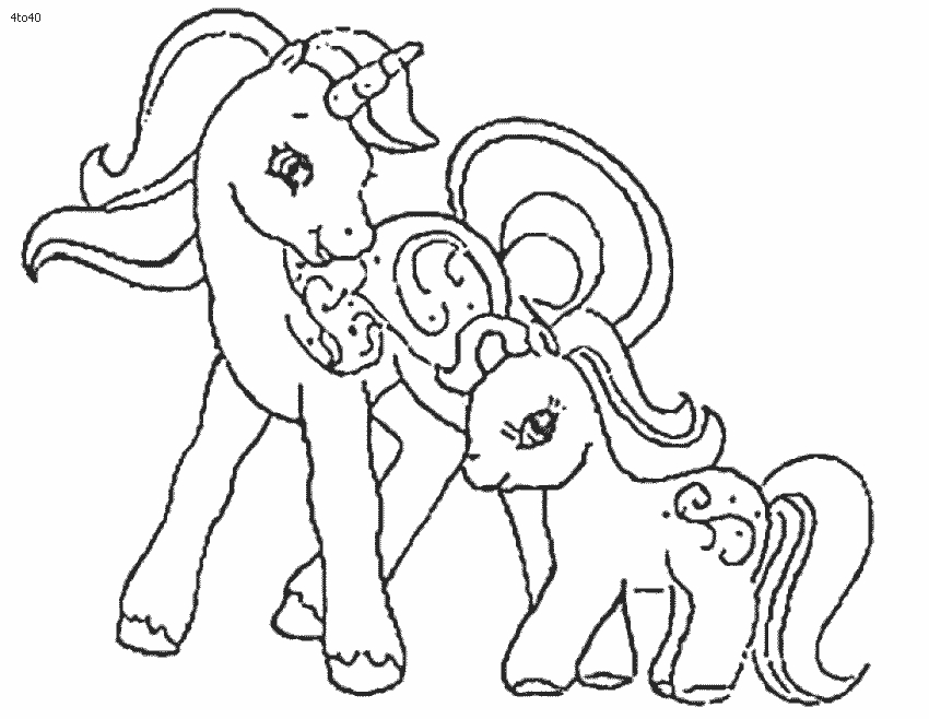 Coloriage d'une licorne majestueuse dans un paysage enjoué
