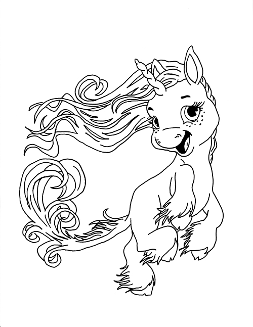 Licorne majestueuse sous un ciel étoilé