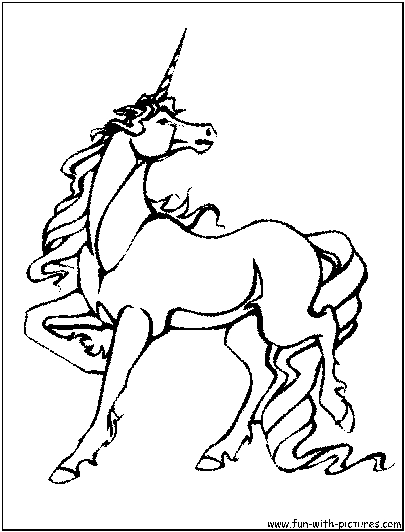 Licorne galopante dans un paysage pastoral