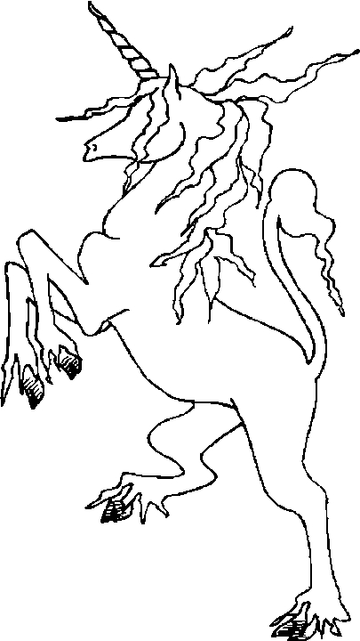 Licorne majestueuse évoluant dans un paysage de rêve