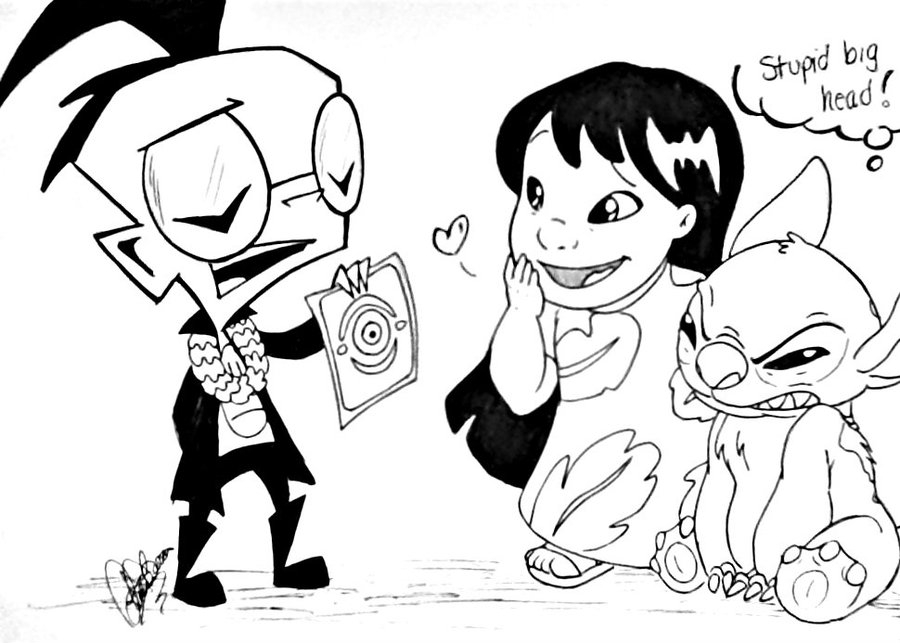Lilo et Stitch en pleine aventure sur une plage tropicale