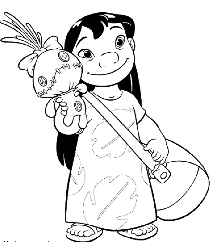 Lilo et Stitch en pleine aventure sur une plage ensoleillée