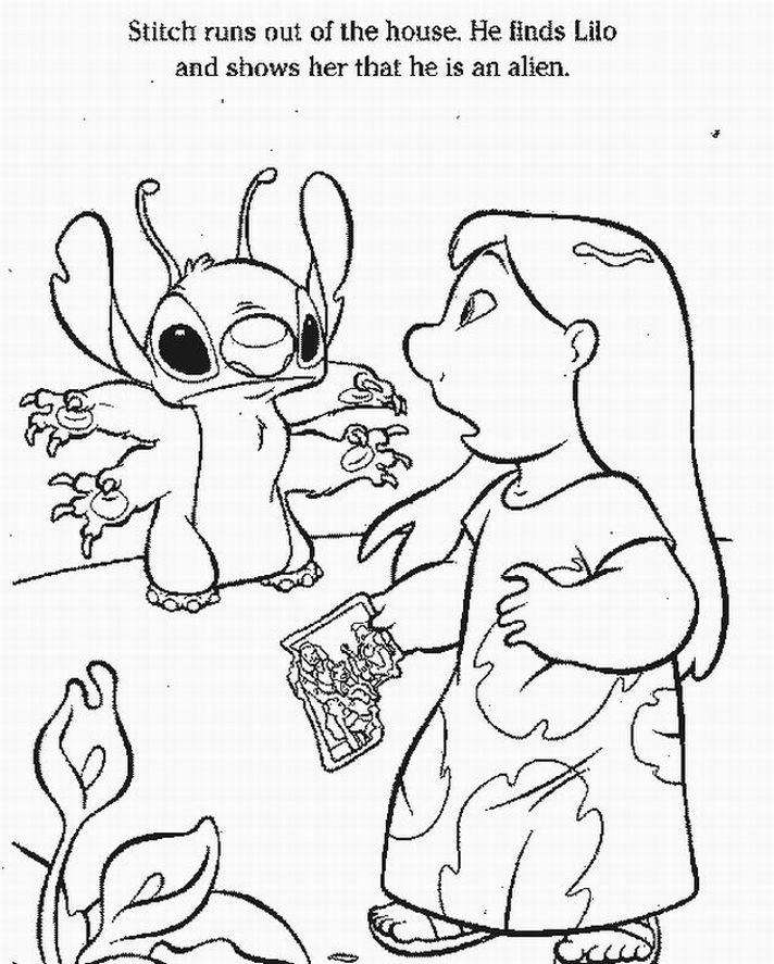 Lilo et Stitch partagent un moment amical sur la plage