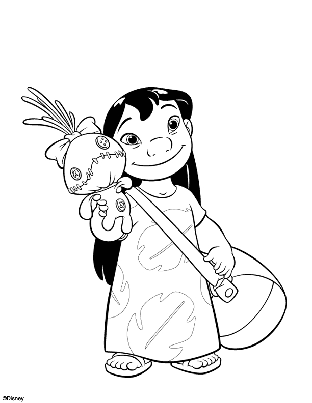 Lilo et Stitch en pleine aventure sur une plage ensoleillée
