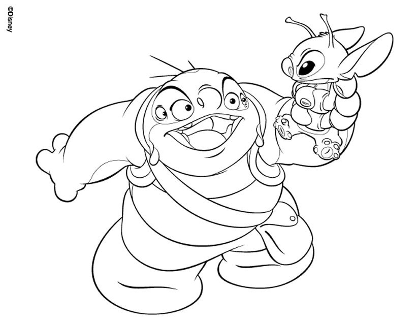 Lilo et Stitch en pleine aventure sur la plage