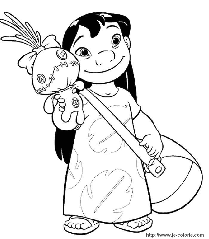 Lilo et Stitch en pleine aventure sur une plage ensoleillée