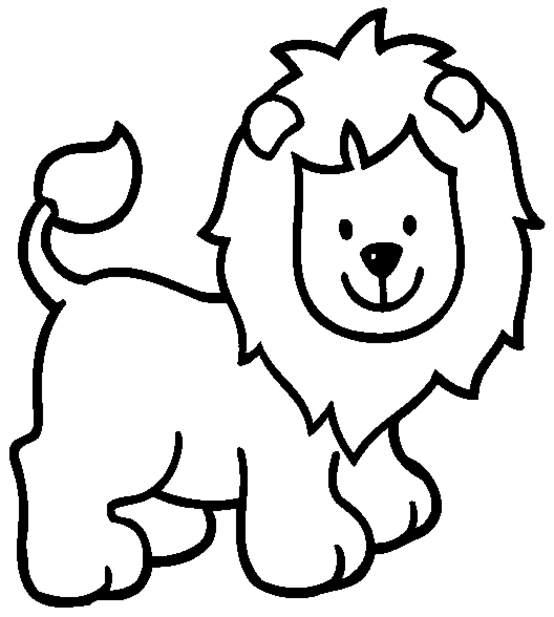 Coloriage d'un lion majestueux sur fond naturel