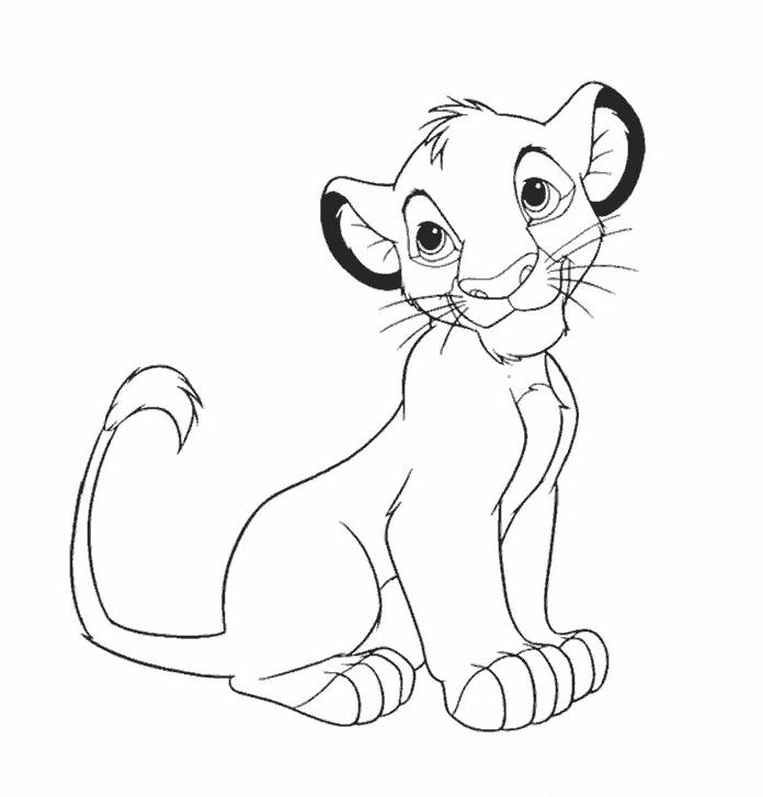 Coloriage d'un lion majestueux se reposant dans la savane