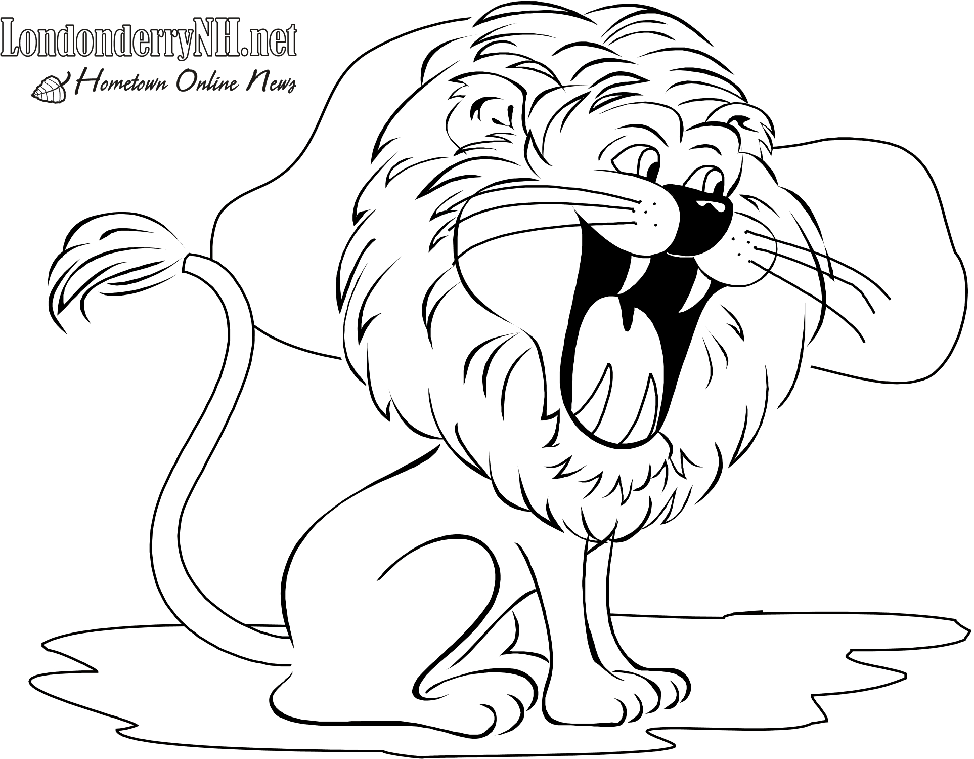 Un lion majestueux dans un décor sauvage