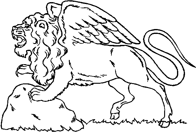 Coloriage d'un lion majestueux dans son habitat naturel