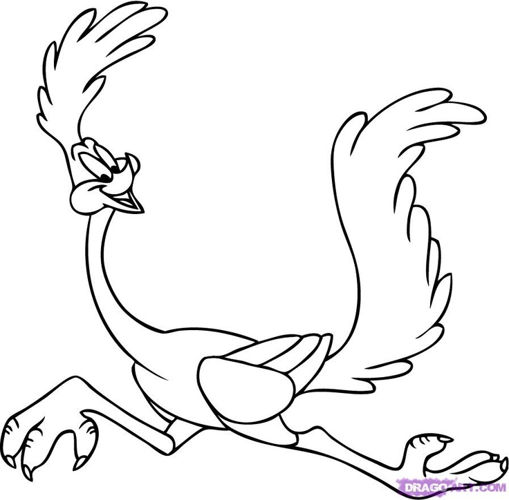 Coloriage des personnages de Looney Tunes en pleine aventure