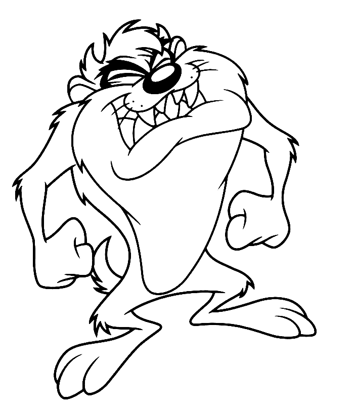 Coloriage de personnages des Looney Tunes en pleine aventure
