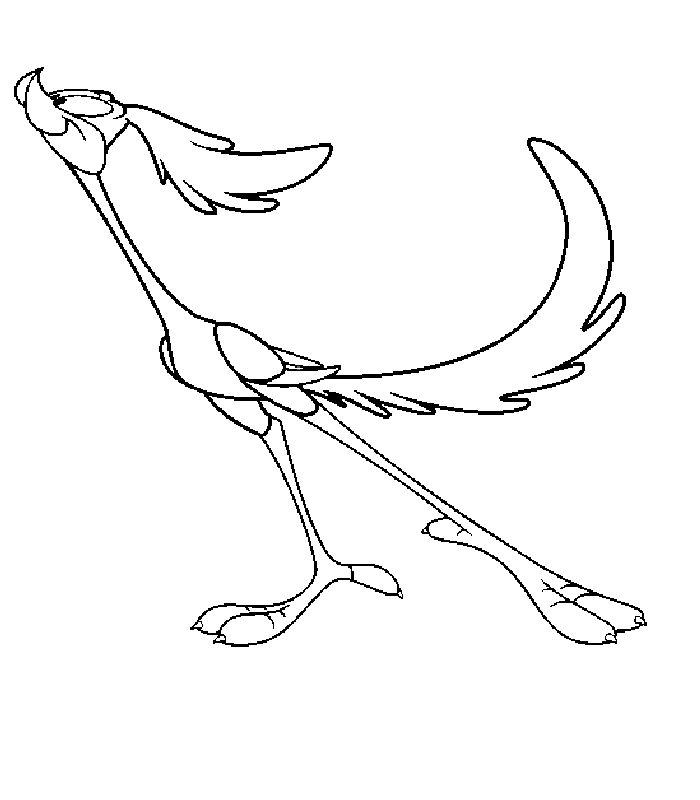 Coloriage des personnages de Looney Tunes en pleine action