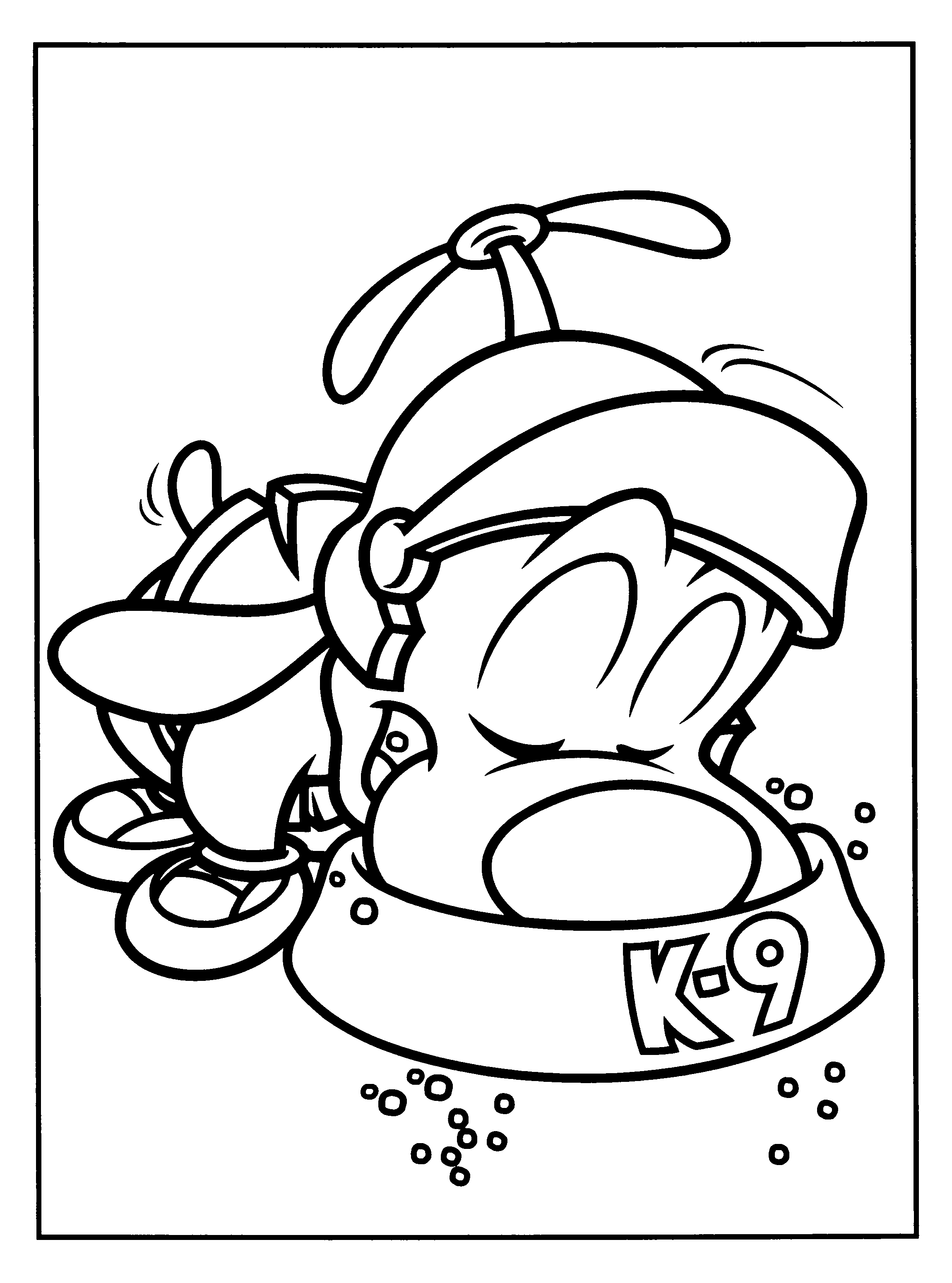 Coloriage des personnages de Looney Tunes en pleine aventure
