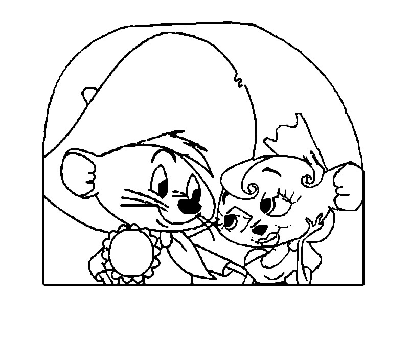 Scène de coloriage des personnages de Looney Tunes en pleine aventure