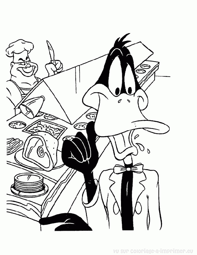 Looney Tunes : Daffy Duck et Bugs Bunny dans une scène comique