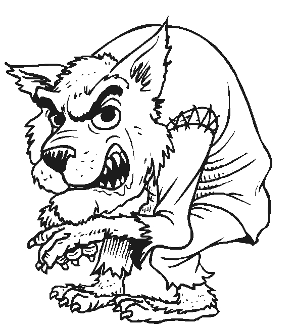 Un loup-garou hurlant à la lune dans une forêt nocturne