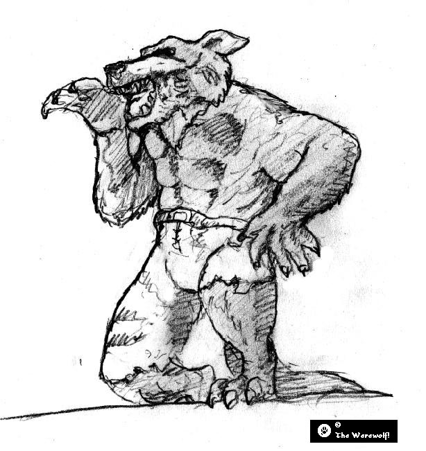 Un loup-garou hurlant à la lune dans une forêt mystérieuse