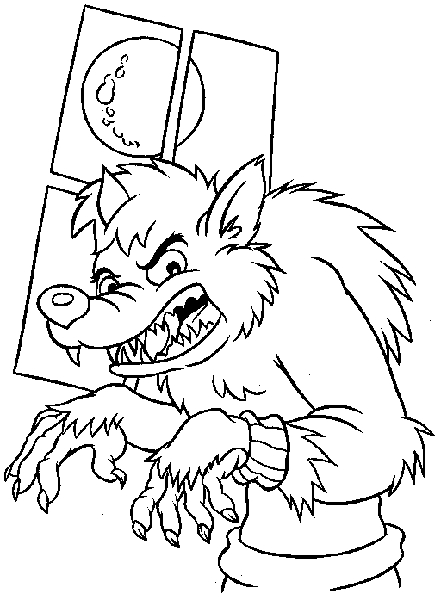 Coloriage Loup garou #39745 à imprimer Coloriage Loup garou #39745 à imprimer