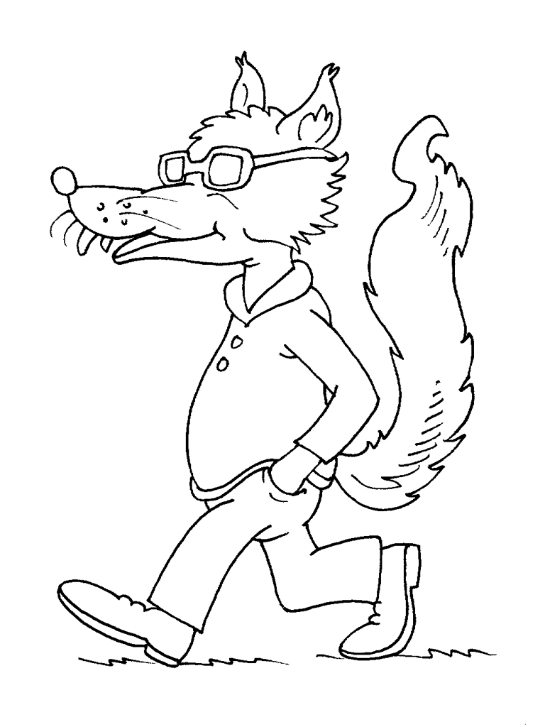 Coloriage d'un loup majestueux dans un paysage forestier