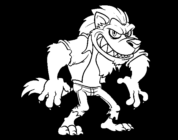 Un loup majestueux dans une forêt stylisée Un loup majestueux dans une forêt stylisée