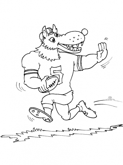 Coloriage d'un loup dans une forêt paisible
