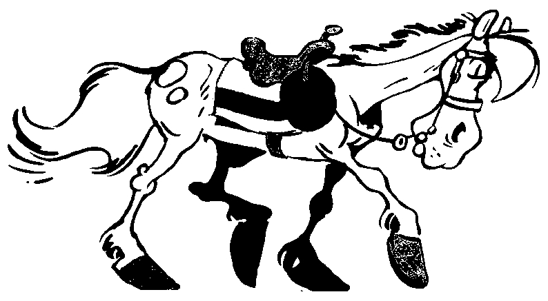Lucky Luke et son fidèle Jolly Jumper en pleine aventure