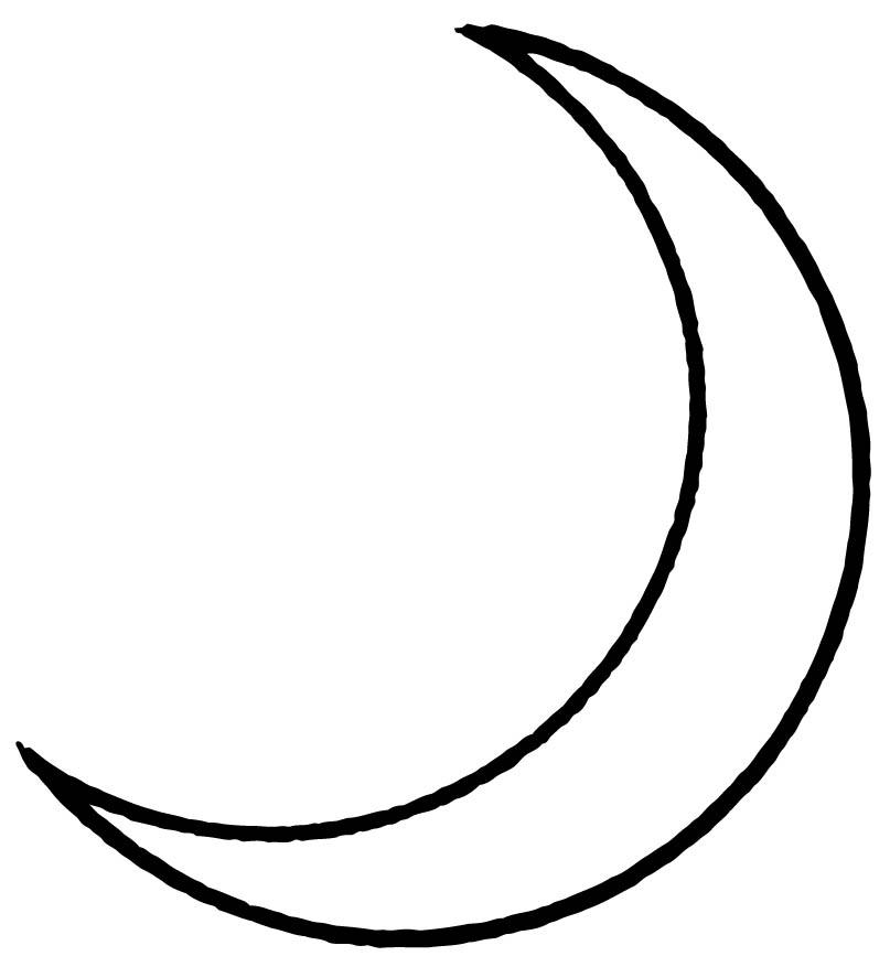 Coloriage d'une lune souriante et de nuages doux dans un ciel étoilé