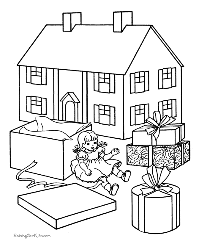 Coloriage d'une maison accueillante entourée d'arbres et de fleurs
