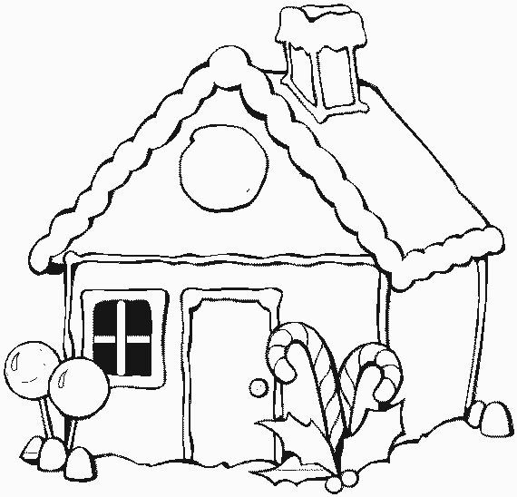 Coloriage d'une maison avec jardin et arbres