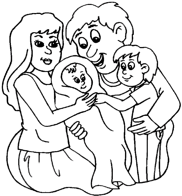 Une maman entourée de ses enfants en pleine activité de coloriage Une maman entourée de ses enfants en pleine activité de coloriage