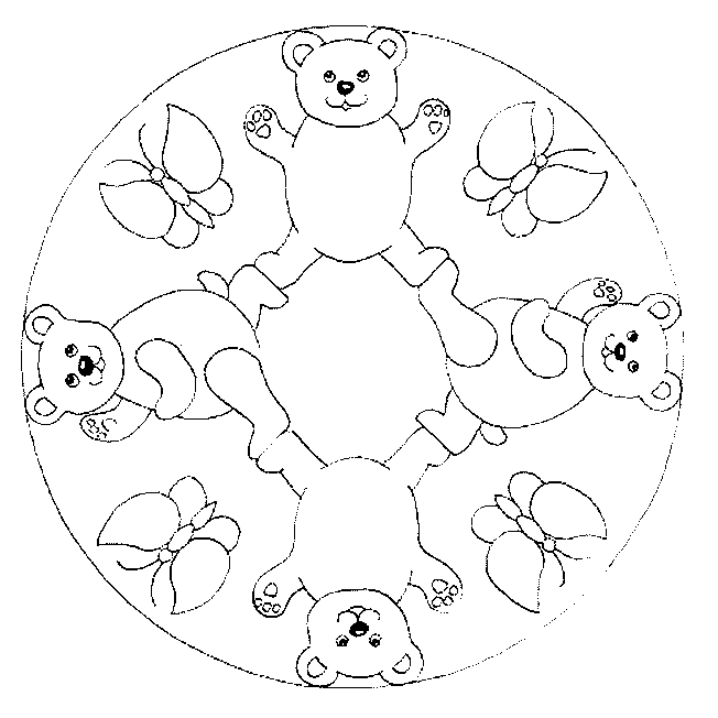 Coloriage de mandalas animaliers avec motifs variés