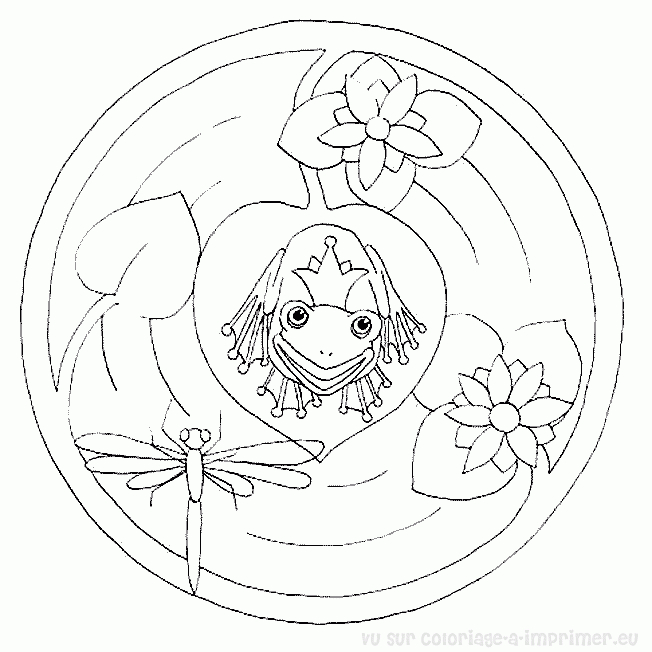 Coloriage de mandalas représentant des animaux stylisés Coloriage de mandalas représentant des animaux stylisés