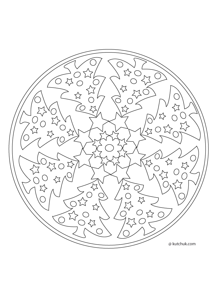 Coloriage de mandalas étoile avec motifs géométriques Coloriage de mandalas étoile avec motifs géométriques