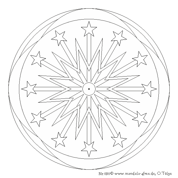 Coloriage de mandalas en forme d'étoile avec motifs géométriques Coloriage de mandalas en forme d'étoile avec motifs géométriques