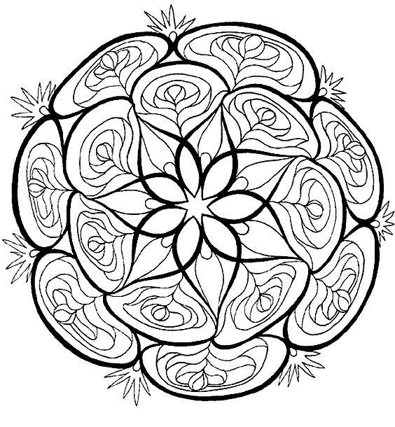 Coloriage de mandalas fleuris avec motifs détaillés