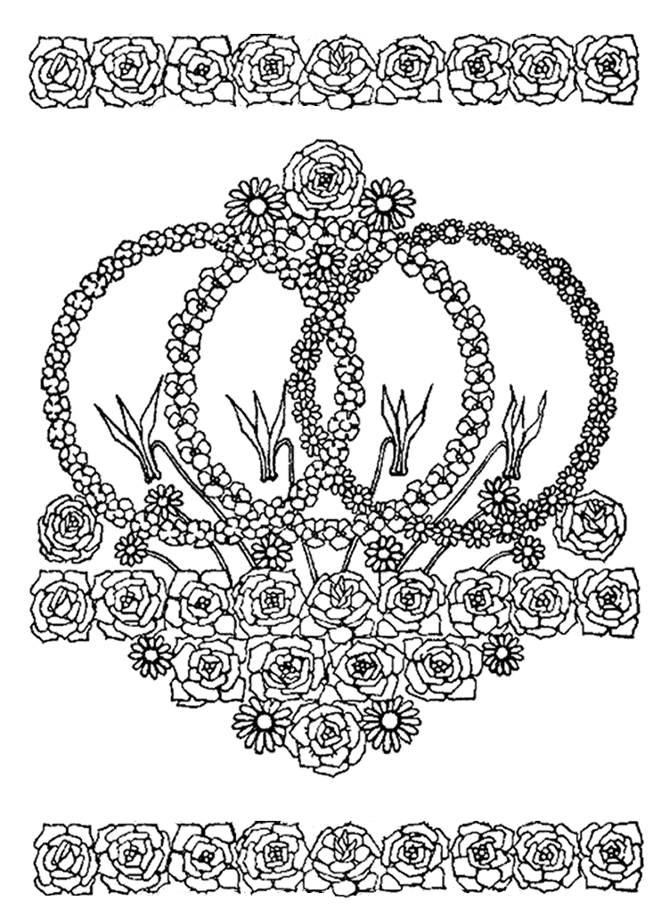 Coloriage de mandalas de fleurs à motifs variés