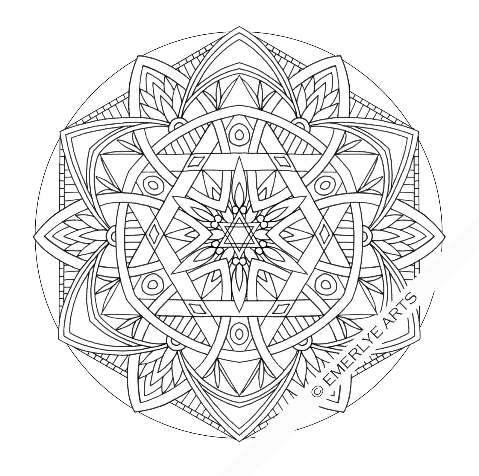 Coloriage de mandalas floraux avec des motifs détaillés Coloriage de mandalas floraux avec des motifs détaillés