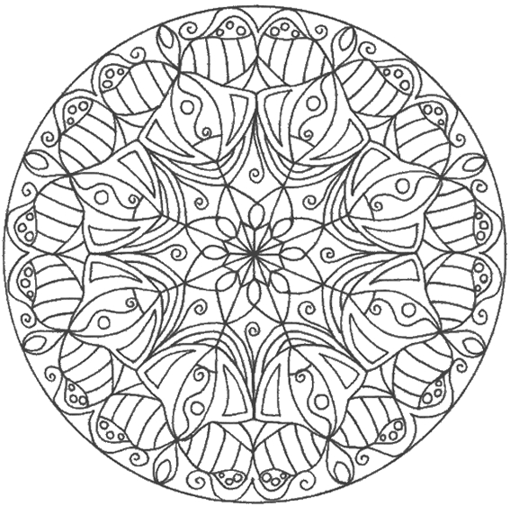 Coloriage de mandalas floraux avec motifs variés Coloriage de mandalas floraux avec motifs variés